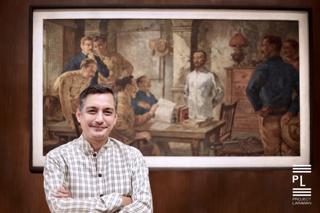 Jeremy Barns. Director. National Museum. Miguel Malvar Painting. - 