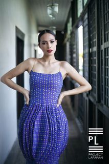 Ilocana in a tailored Inabel gown. - 