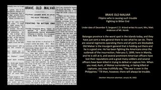 Brave Old Malvar - 